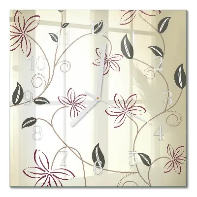 Relógio decoração Arte floral