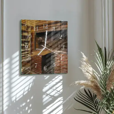 Relógio quadrado Forno de pão