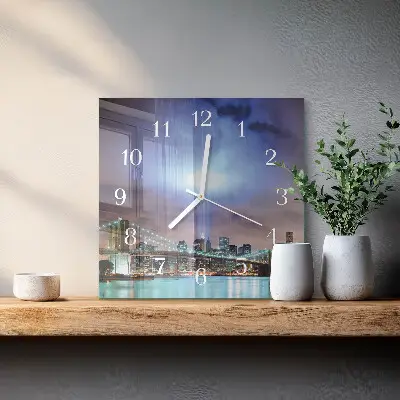 Relógio decoração horizonte noturno