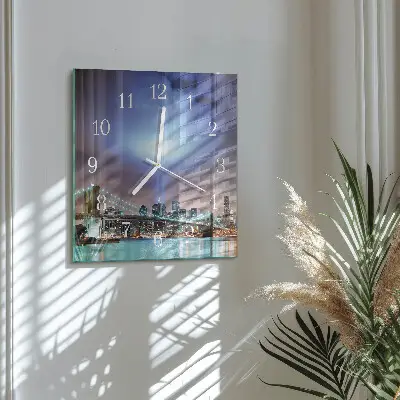 Relógio decoração horizonte noturno
