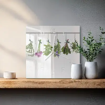 Relógio decoração Ervas