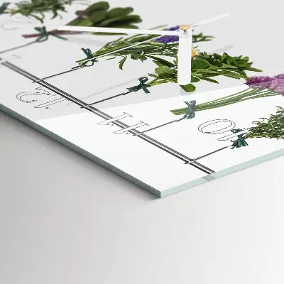 Relógio decoração Ervas