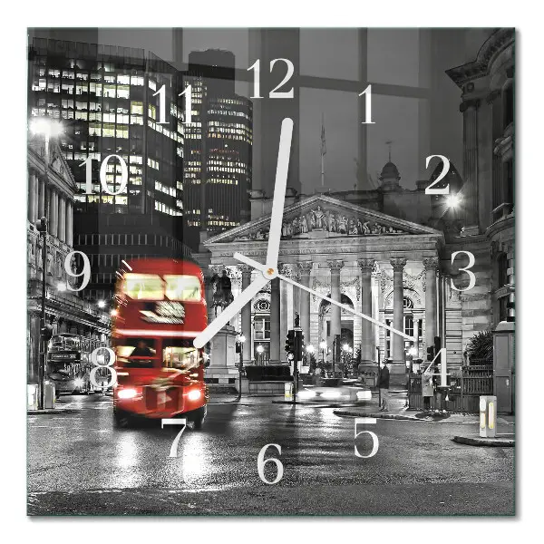 Relógio decoração ônibus de Londres