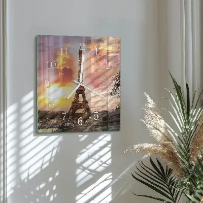 Relógio decoração Torre Eiffel Paris