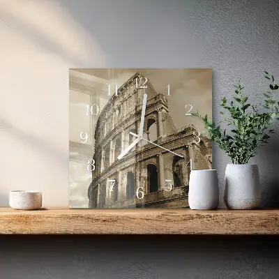 Relógio decoração O Coliseu em sépia