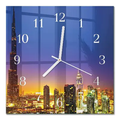 Relógio decoração Horizonte de Dubai