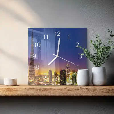 Relógio decoração Horizonte de Dubai