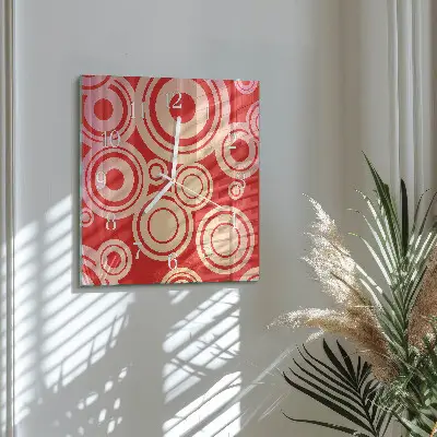 Relógio decoração Rodas vermelhas