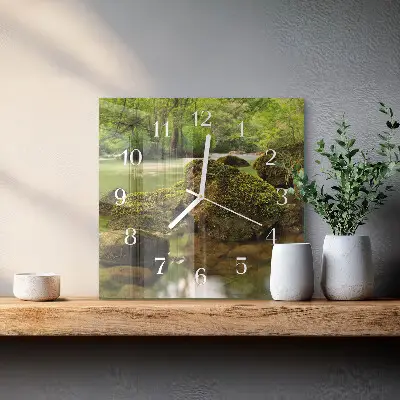 Relógio decoração Paisagem fluvial