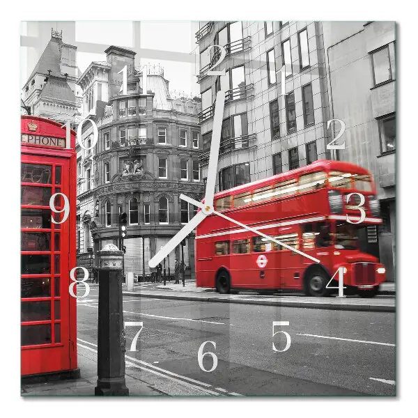 Relógio decoração Ônibus vermelho