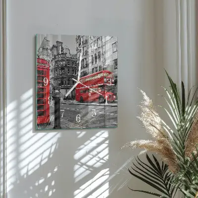 Relógio decoração Ônibus vermelho