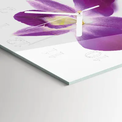 Relógio quadrado Flor de orquídea