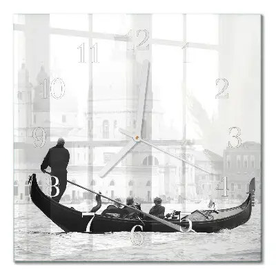 Relógio quadrado Barco veneziano