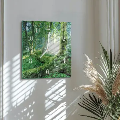 Relógio decoração musgo da floresta