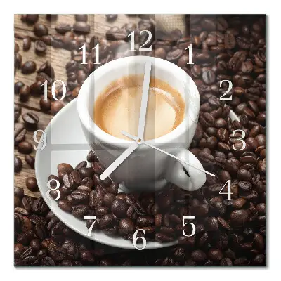 Relógio decoração Uma xícara de café