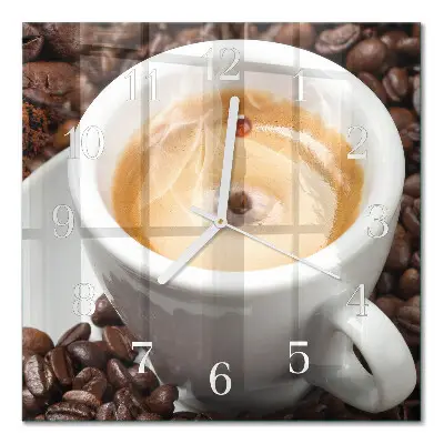 Relógio decoração Uma xícara de café