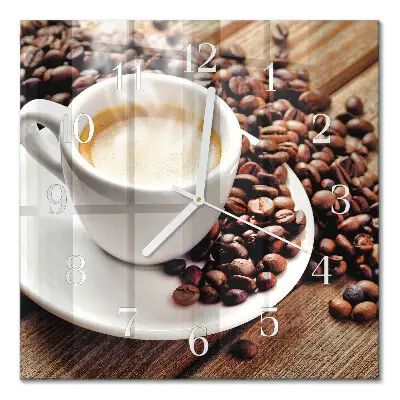 Relógio decoração Uma xícara de café