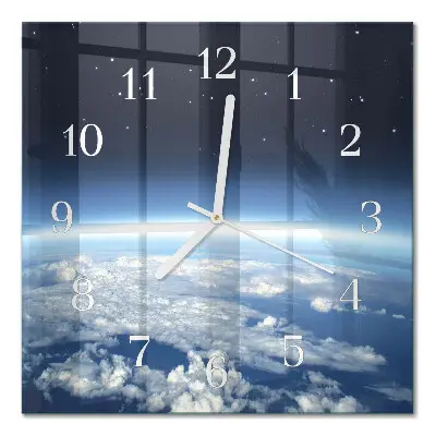 Relógio quadrado Universo da Terra