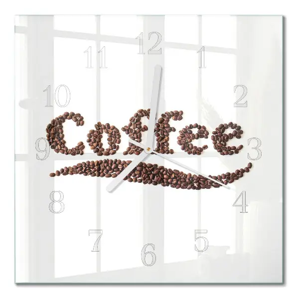 Relógio quadrado Café 