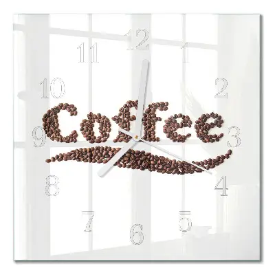 Relógio quadrado Café 