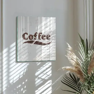 Relógio quadrado Café 