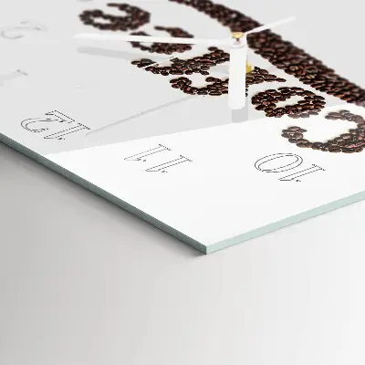 Relógio quadrado Café 