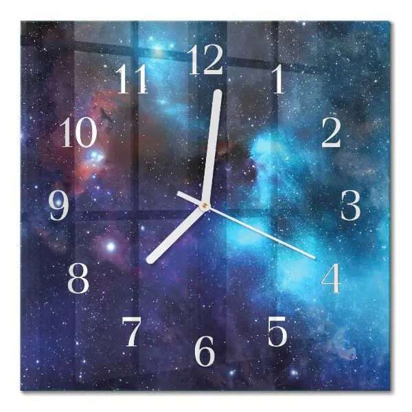 Relógio quadrado Céu estrelado