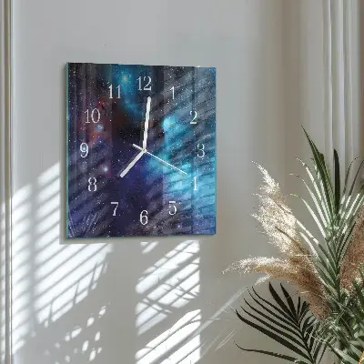 Relógio quadrado Céu estrelado