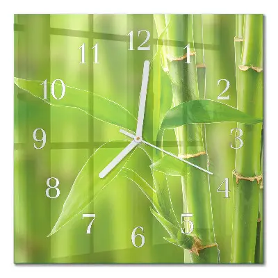 Relógio quadrado Bambu