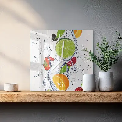 Relógio decoração Fruta limão