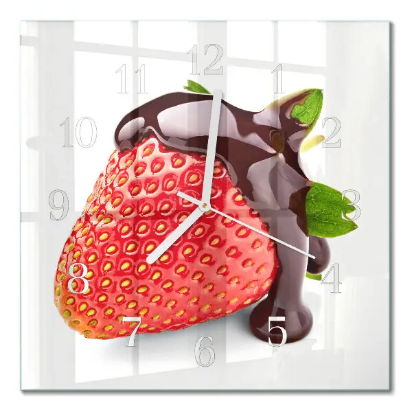 Relógio quadrado Chocolate com morango