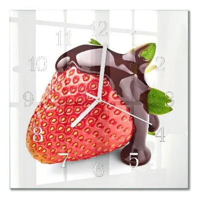 Relógio quadrado Chocolate com morango