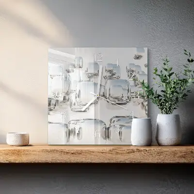 Relógio quadrado cubo 3D
