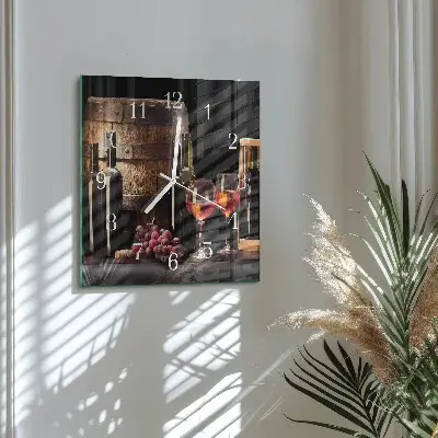 Relógio decoração Um barril de vinho