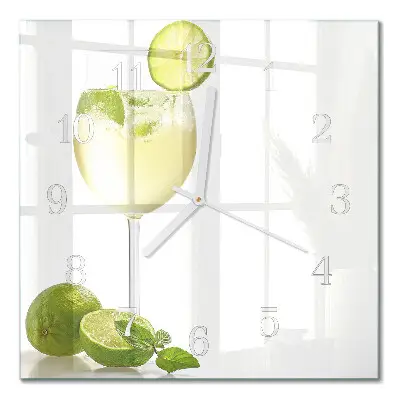 Relógio quadrado Carbonato de cálcio