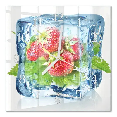 Relógio decoração Sorvete de morango