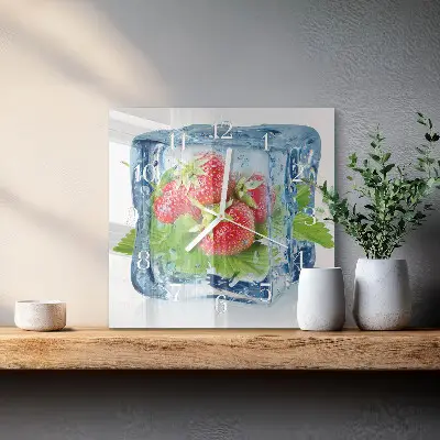 Relógio decoração Sorvete de morango