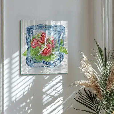Relógio decoração Sorvete de morango