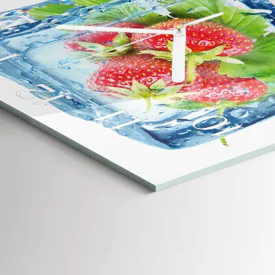 Relógio decoração Sorvete de morango
