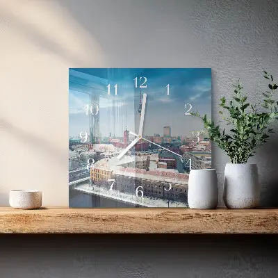 Relógio decoração Cidade de inverno