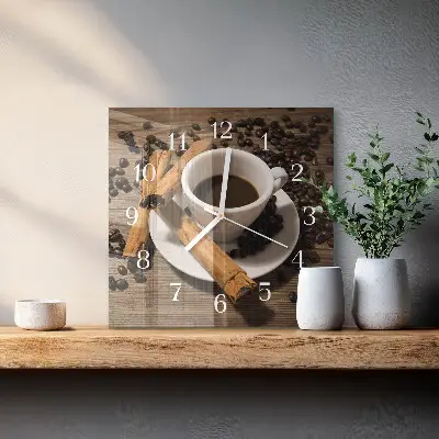 Relógio decoração Café com canela