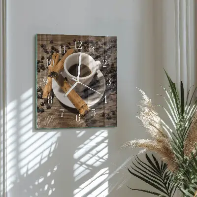 Relógio decoração Café com canela
