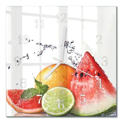 Relógio quadrado Fruta