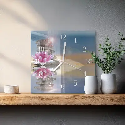 Relógio decoração Pedras na água