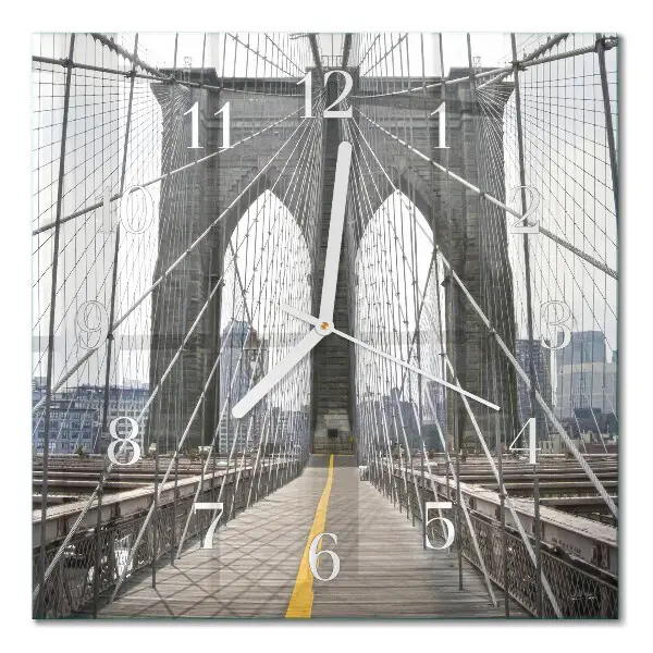 Relógio decoração Ponte do Brooklyn
