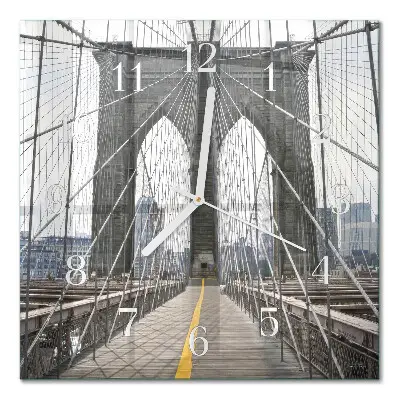 Relógio decoração Ponte do Brooklyn