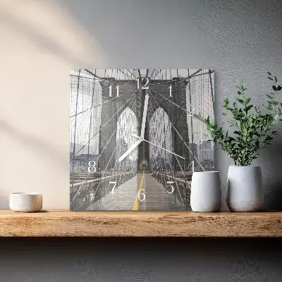 Relógio decoração Ponte do Brooklyn