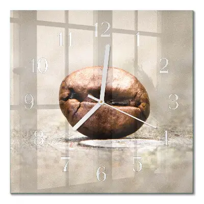 Relógio quadrado Grão de café