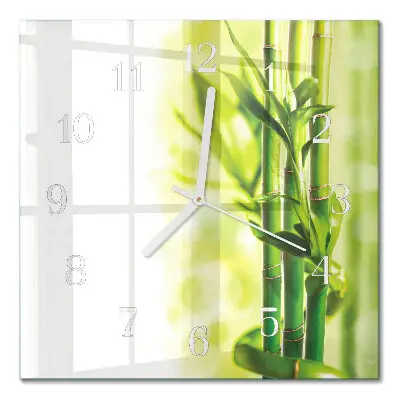 Relógio quadrado Bambu