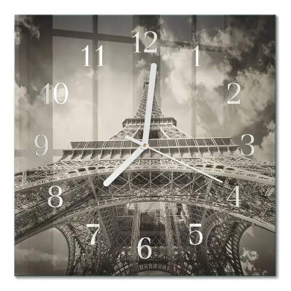 Relógio quadrado Torre Eiffel